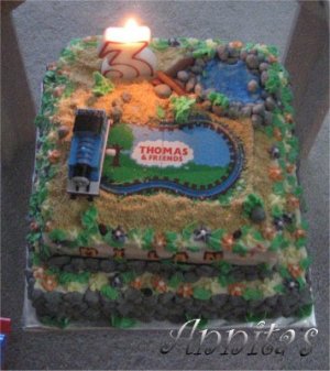 Train Birthday Cakes on Kid   S Cake  Thomas   Friends     My Treasure   My Pleasure